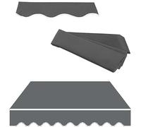Retractable Awning Fabric Replacement (Without Frame) | Door Window Sunshade Shelter Canopy Top Cover Cloth for Awnings, Deck, Balcony, Yard,(Gray,10x5ft/3.0x1.5m)