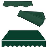 Retractable Awning Fabric Replacement (Without Frame) | Door Window Sunshade Shelter Canopy Top Cover Cloth for Awnings, Deck, Balcony, Yard,(Green,10x5ft/3.0x1.5m)