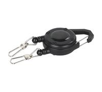 Retractable Badge Holders - Heavy Duty Keyring | Steel Cord Reel with Durable Carabiner, Retractable Keychain with Secure Locking Clip, Outdoor Gear Accessory for Fishing Camping Hiking