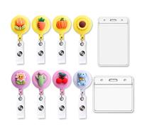 Retractable Badge Reel con 8 porta badge per uffici, scuole e fabbriche