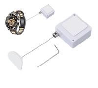 Retractable Cable Lock - Adjustable Security Remote Control Lock | Anti-Lost Sturdy Rope | Steel Wire Telescopic Pull Box, Anti-Theft Telescopic Rope For Watch Display, Supermarket, TV, OHP,