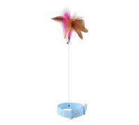 Retractable Cat Stick - Toy with Collar, Interactive Pet Play Tool | Lightweight Entertainment Accessory, Fun Exercise Toy, Easy Grip Design For Kittens, Cats, Indoor Activities, Active Play