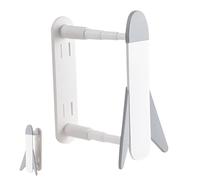 Retractable Clothes Hanger Holder | Wall Mount Hanger Organizer Space Saver | No-Drill Double-Layer Hanger Rack for Closet, Floating Hanger Stacker for Laundry Room, Ideal Space-Saving Hanger Storage