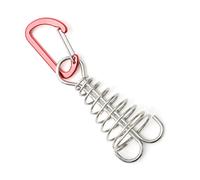 Retractable Deck Anchors with Spring Buckle | Robust Aluminum Alloy Wind Rope Anchor for Outdoor Tents/Gazebos/Sheds | Wind - Proof Camping Stakes for Secure Fixation