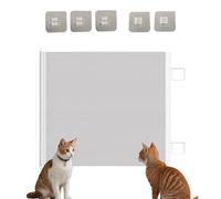 Retractable Dog Gate - Safety Pet Barrier Screen | Expandable Puppy Fence | Space-Saving Mesh Design | Indoor Outdoor Theme | Kid-Friendly Stair Guard, House Enclosure Divider For Baby Dogs Home