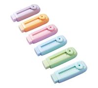 Retractable Eraser, Ergonomic Students Supply Precision Control For Art, 6 Pieces Sliding Drawing Eraser, Sketching Drawing Study Workplace Classroom Professional