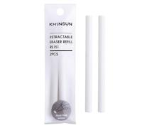 Retractable Eraser Pen - Telescopic Click Eraser | Creative Refillable Push Style Eräser For Drawing & Writing, ABS Stationery For School Home Office, Gray Eräser With Refill Support