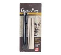 Retractable Eraser Pen | TPE, 5.3in Length, 3.8mm Refill | Automatic Art Eraser For Detail & Highlight | Artist, Student, Office, School Drawing Tool