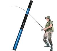 Retractable Fishing Rod, Telescopic Fiberglass Pole, Streamlined Travel Gear, Compact Ecom-Efficient Design, Ideal for Camping, Outdoor Adventure, Backpacking, Hiking, Portable Angling Use