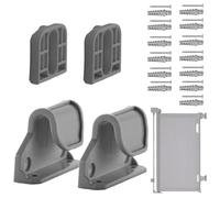Retractable Gate Replacement Parts,Hardware Set for Retractable Gate | Latches Brackets Screws Extensions Stair Components for Nursery Room Kitchen