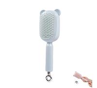 Retractable Hair Brush, Retractable Cushion Massage Comb Brush, Retractables Bristles Easy to Clean Anti Static Massage Hairbrush, for Women Long Hairs Thick Hairs (Blue)