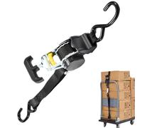 Retractable Hauling Straps, Heavy-Duty Load Securing Belts, Ratchet Lock System, 750 g Self-Winding Tie Downs Secure Transport, High Tension Strength, for Trailers Cargo Equipment