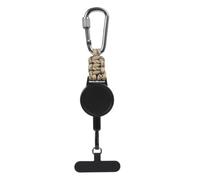 Retractable Keychain Lanyard - ABS Aluminium, Phone Reel Tether, Lock