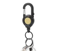 Retractable Keychain - Locking Magnetic | Retractable Badge Holders For Nurse Teacher, Carabiner Reel Clip For Work Office, Durable; Perfect For ID Access Secure Key Management
