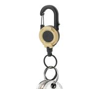 Retractable Keychain - Locking Magnetic | Retractable Badge Holders For Nurse Teacher, Carabiner Reel Clip For Work Office, Durable; Perfect For ID Access Secure Key Management
