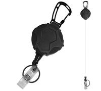Retractable Keychain - Retractor Key Retractor | Extendable Key Chain | Retractor Key Retractor,Heavy-Duty Extendable Key Chain | Anti-Lost Badge Clip Reels For Securing Keys Cards