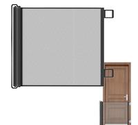 Retractable Pet Gate, Automatic Mesh Isolation Net to Your Kids and Pets, Multifunctional Easy Install Safety Barrier for Stairs, Outdoor Use, Doorways, Hallways, Patio, Home Also Apartment, 110x78cm