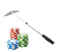 Retractable Poker Chip Rake - Collector Stick | Metal Chips Harrow Collector, Portable Dice Putter, Professional Accessories, Efficient Organizer For Home Or Games