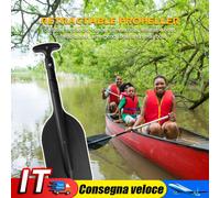 Retractable Portable Telescope Rafting Boat Paddle for Water Sport (Black) IT