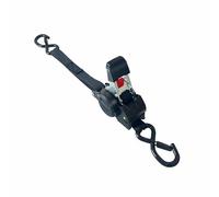 Retractable Ratchet Straps,Auto-Retract Ratchet Tie Down Straps,3m x 25mm Heavy Duty Tie Belts,Featuring Weather Resistant Safety S-Hooks,Any Hauling Job for Securing Cargo,Trailers