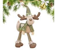 Retractable Reindeer Doll - Long Legs Christmas Figurine, Festive Table Decoration, Stuffed Reindeer Ornament, Holiday Home Decor, Cute Seasonal Display | Indoor Party Bedroom Living Room Mall