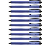 Retractable Rollerball Pen - STABILO PALETTE - Pack of 10 - Blue