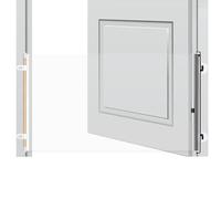 Retractable Tall Safety Gate, Strong Mesh Barrier Fence, Expandable with Wall Mount Lock, Indoor Pet Fence System, Modern Space Saving Design, Home Stair Safety Use 55.12x22.83inch