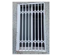 Retractable Window Locks Security Bars, Aluminum Alloy Anti-Theft Windows Sliding Gate with Locks for Sliding Doors & Window Cat & Dog Protection(W25xH32in/65x80cm)