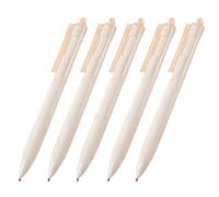 Retractable Writing Pens - 5PCS Ballpointt Pens with Black Ink, Medium Point Smooth Flow Design for School Study | Student Stationery, Study Tools, Everyday Note Taking, Journals, Work Supplies