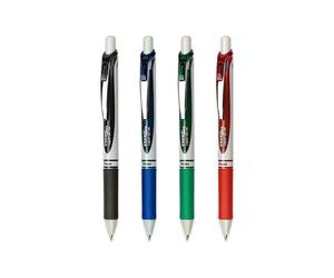 Retraibile Liquido Gel Inchiostro Penna Pentel Energel XM BL77E Eco Nero/Blu /