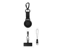 Retrattable Phone Tether - 19 cm Anti Theft Lanyard Strap, Alloy Clip Smartphone Holder, Secure Phones Chain Accessory | Outdoor Safety Phone Holder For Hiking Skiing Fishing Travel Adventures
