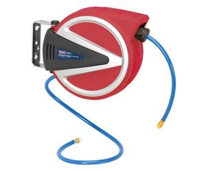 Retrattile Tubo Aria Rocchetto 12m Ø6.5mm Id - PU Tubo - Sealey SA812 Nuovo