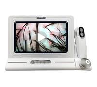 RETRIN Macchina per l'analisi del Cuoio capelluto e della Pelle 2 in 1,Schermo HD da 11 Pollici e Disco 16 GB,Doppie sonde 50X/200X,rilevamento a 4 spettri,per Parrucchiere,Centro estetico Spa