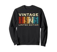Retro 100 Anni Vintage 1925 Edizione Limitata Compleanno Felpa