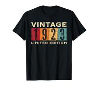 Retro 103 Anni Vintage 1923 Edizione Limitata Compleanno Maglietta