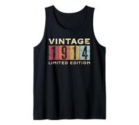 Retro 111 Anni Vintage 1914 Edizione Limitata Compleanno Canotta