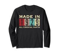 Retro 1929 Tutte le parti originali Vintage Made in 1929 Uomo Donna Maglia a Manica