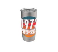 Retro 1973 Pro-Roe Diritti Riproduttivi Tramonto Grafica Bicchiere termico in acciaio inox doppia parete