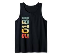 Retro 2018 Ottobre 2018 Anno 2018 Vintage 2018 dal 2018 Canotta