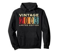 Retro 23 Anni Vintage 2003 Edizione Limitata Compleanno Felpa con Cappuccio