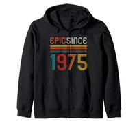 Retro 51° Compleanno Epic Since 1975 Felpa con Cappuccio