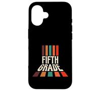 Retro 5th Fifth Grade Teacher & Student Back To School Custodia per iPhone 16