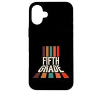 Retro 5th Fifth Grade Teacher & Student Back To School Custodia per iPhone 16 Plus