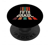 Retro 5th Fifth Grade Teacher & Student Back To School PopSockets PopGrip Adesivo