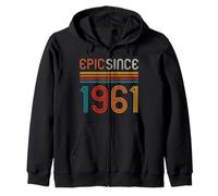 Retro 65° Compleanno Epic Since 1961 Felpa con Cappuccio