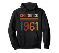 Retro 65° Compleanno Epic Since 1961 Felpa con Cappuccio