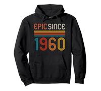 Retro 66° Compleanno Epic Since 1960 Felpa con Cappuccio