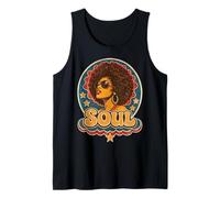 Retro 70s Soul Funk Afro Queen Disco Vintage Canotta