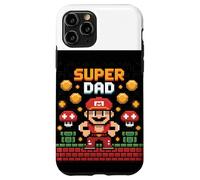 Retro 8-bit Super Dad Pixel Art Festa del papà Videogioco Custodia per iPhone 11 Pro