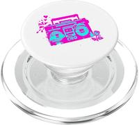 Retro 80s 90s Boom-box Vintage Cassette Player Graphic Tee PopSockets PopGrip per MagSafe